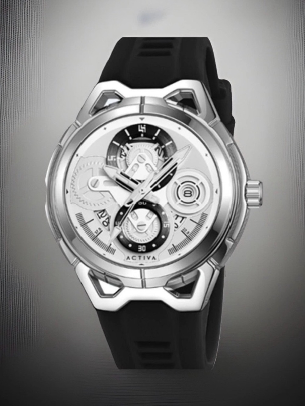 Activa Drift X Invicta 44MM Men's Sport Skeleton Dial W/Silicone Band- Brand New